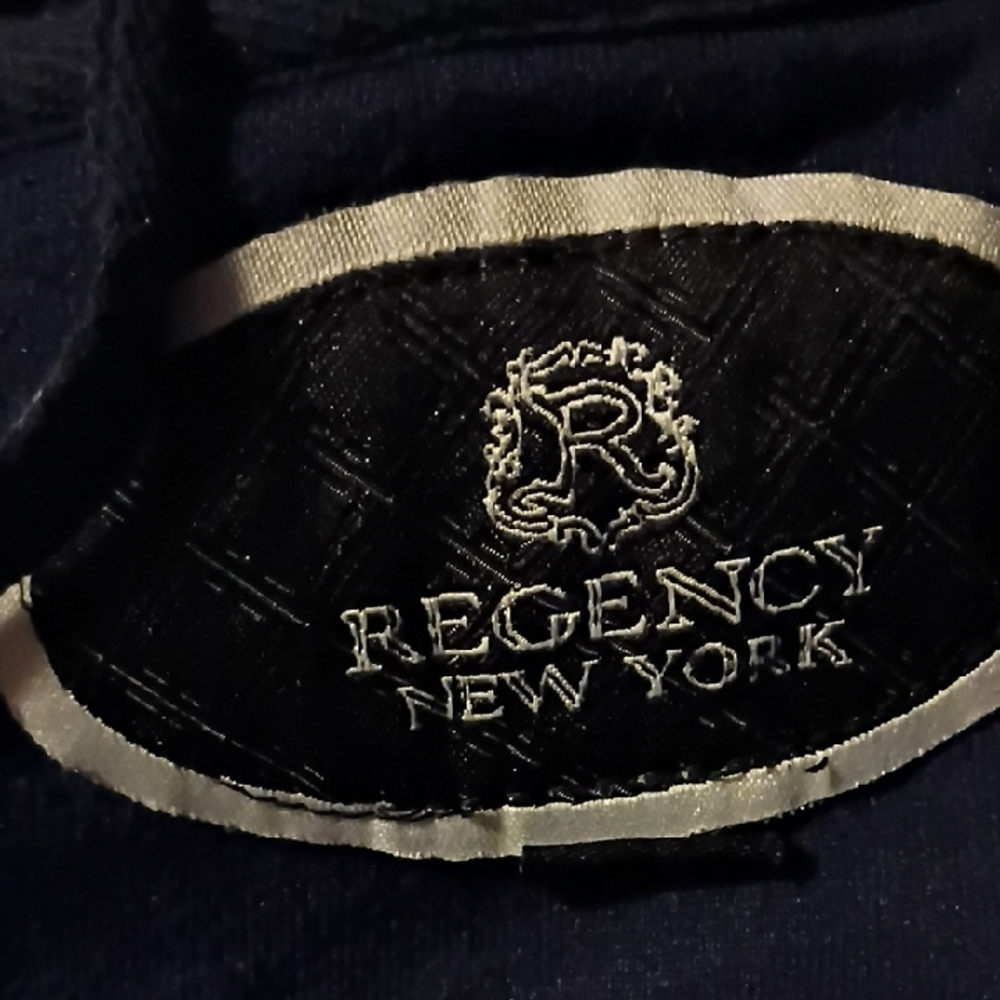 Men's Navy Blue Hooded Robe - Picture 2 of 7